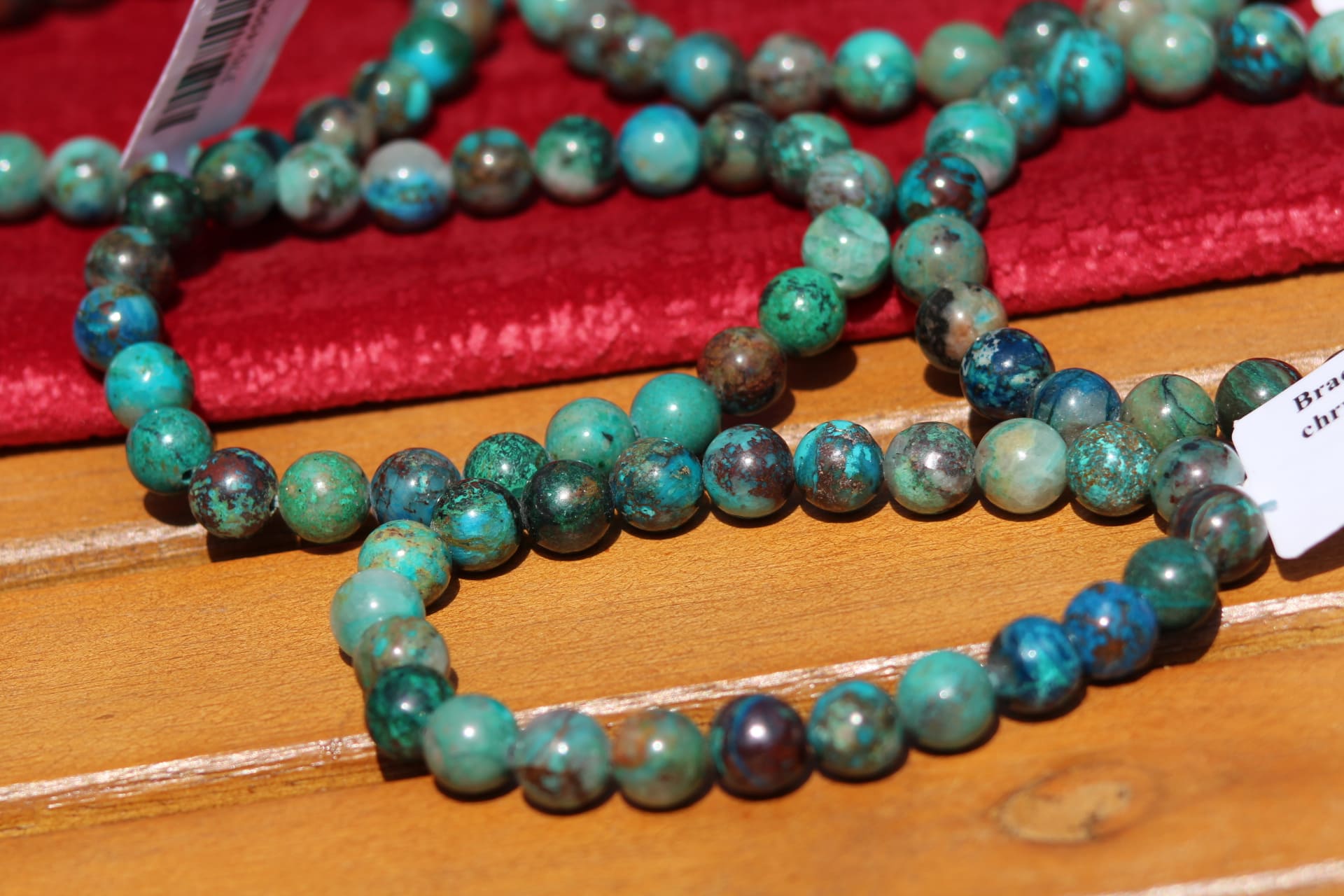 Bracelets en pierres de chrysocolle