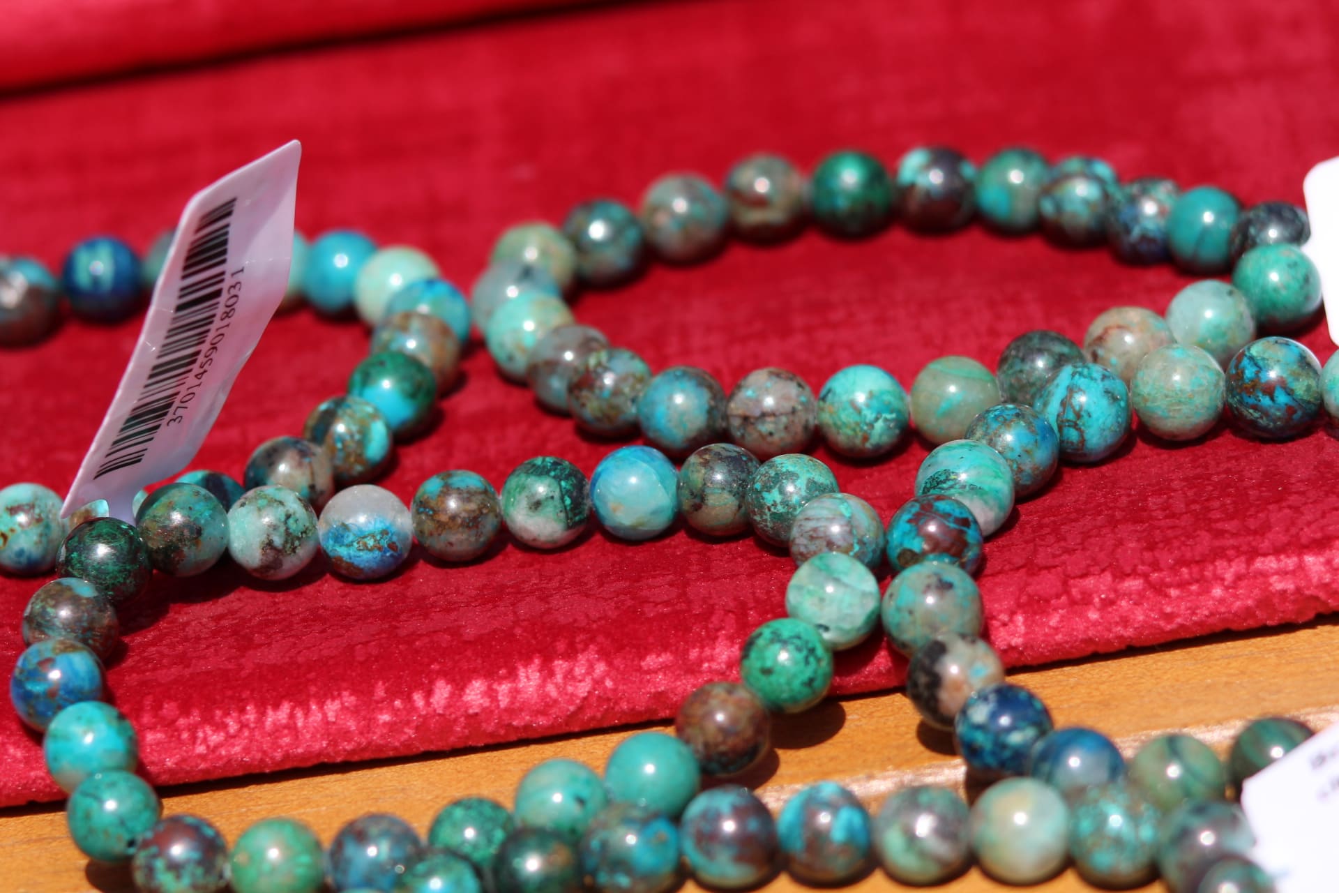 Bracelets en pierres de chrysocolle