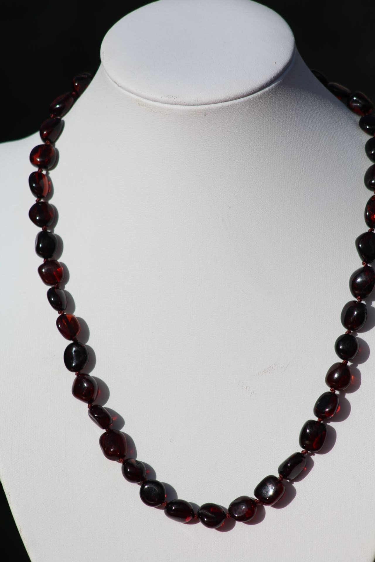 Collier ambre sans fermoir