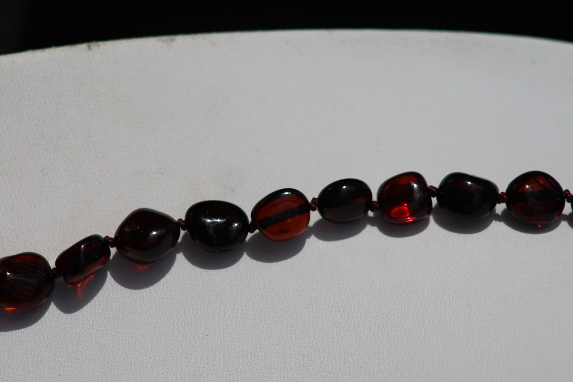 Collier ambre sans fermoir