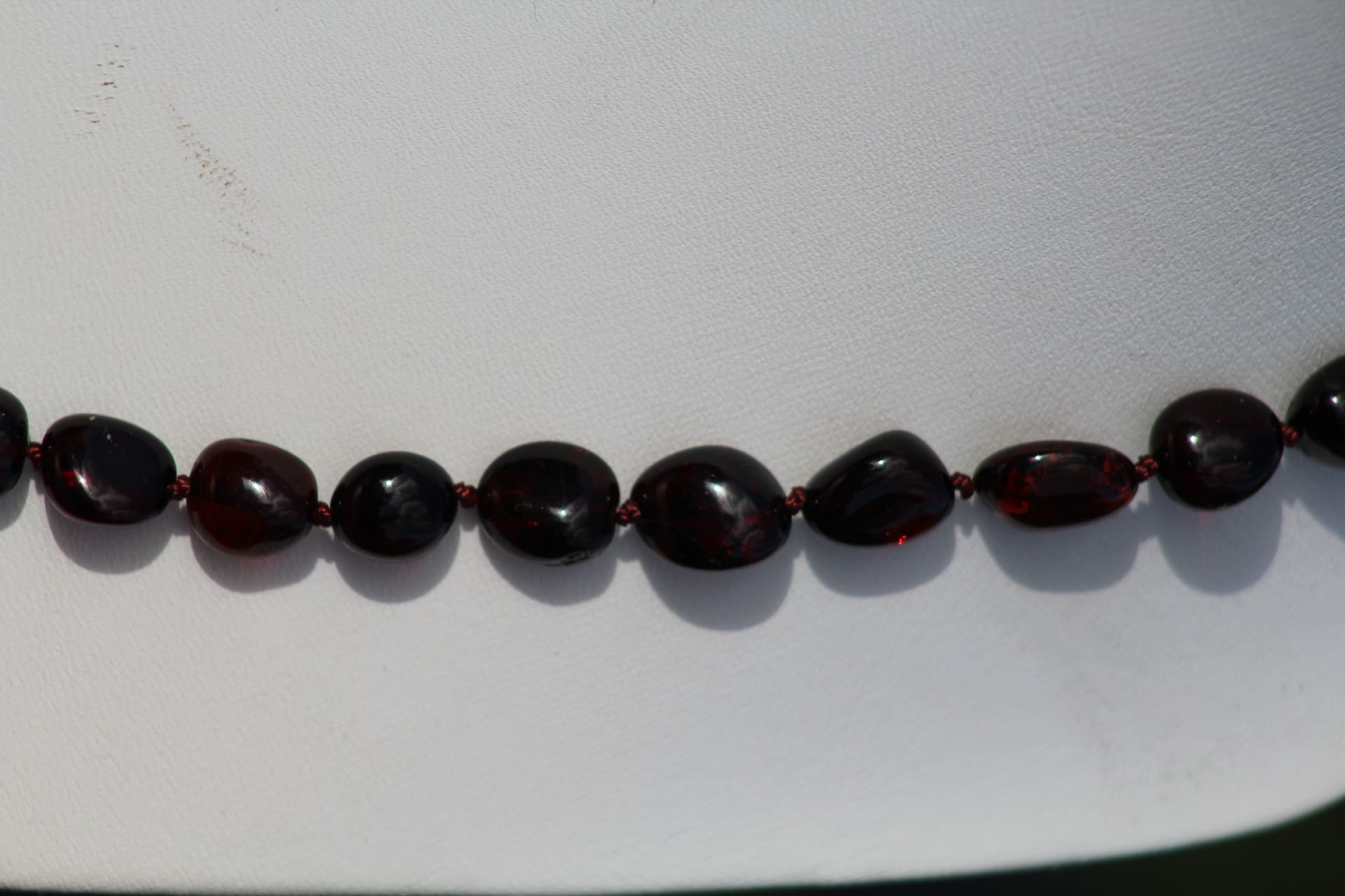 Collier ambre sans fermoir