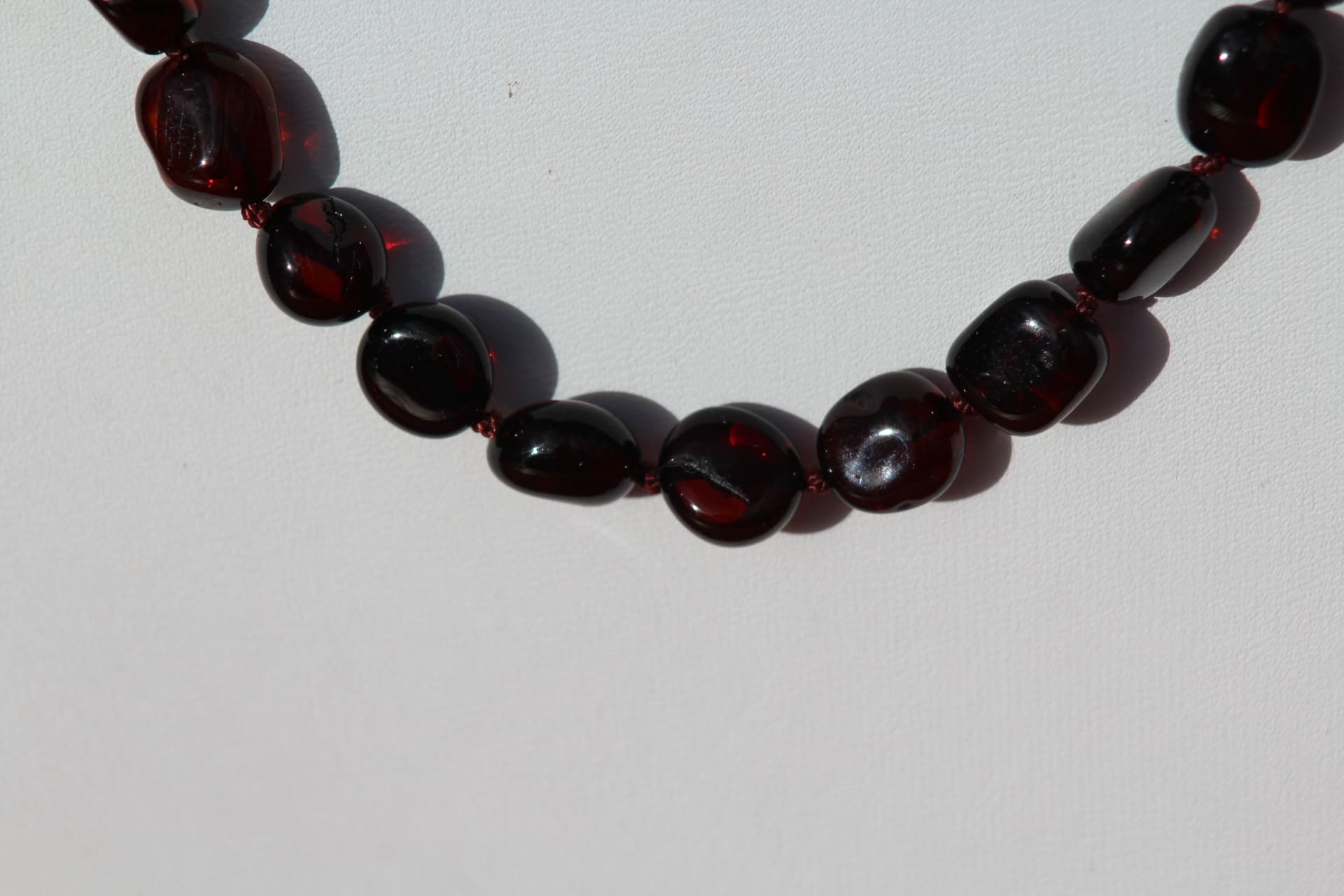 Collier ambre sans fermoir