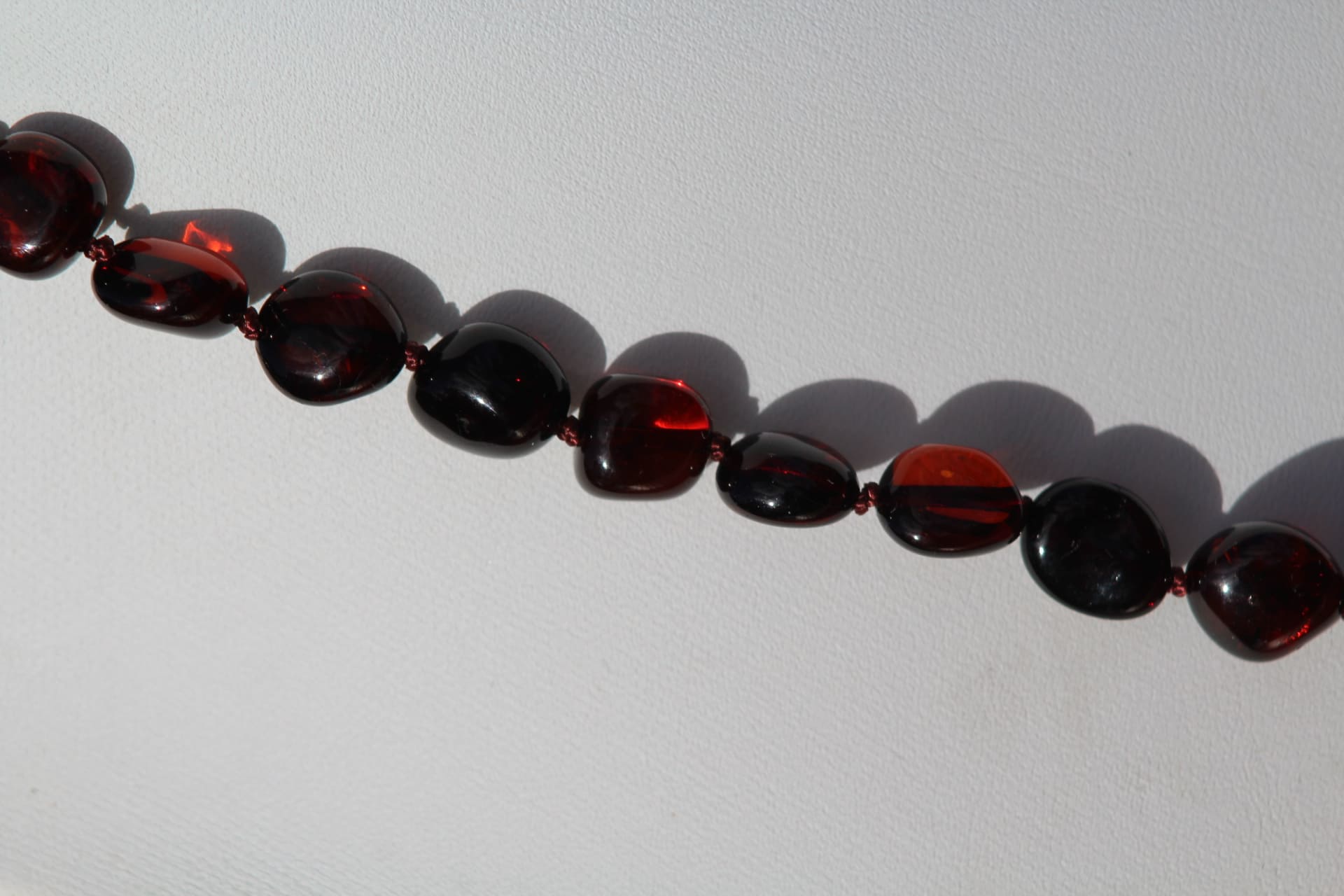 Collier ambre sans fermoir
