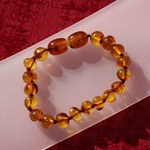 Collier ambre bébé fermoir à vis