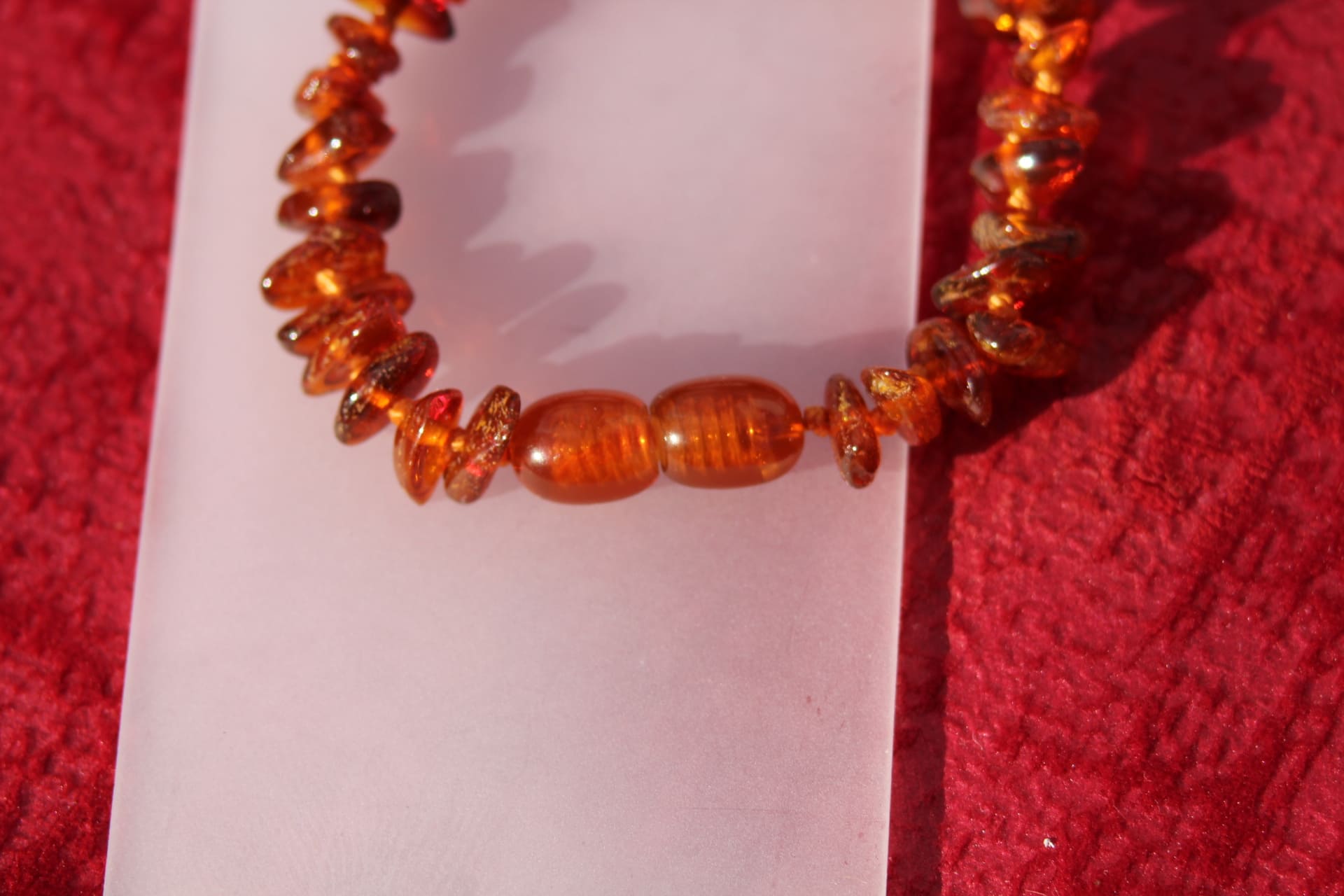 Bracelet Bébé Ambre brut cognac vis