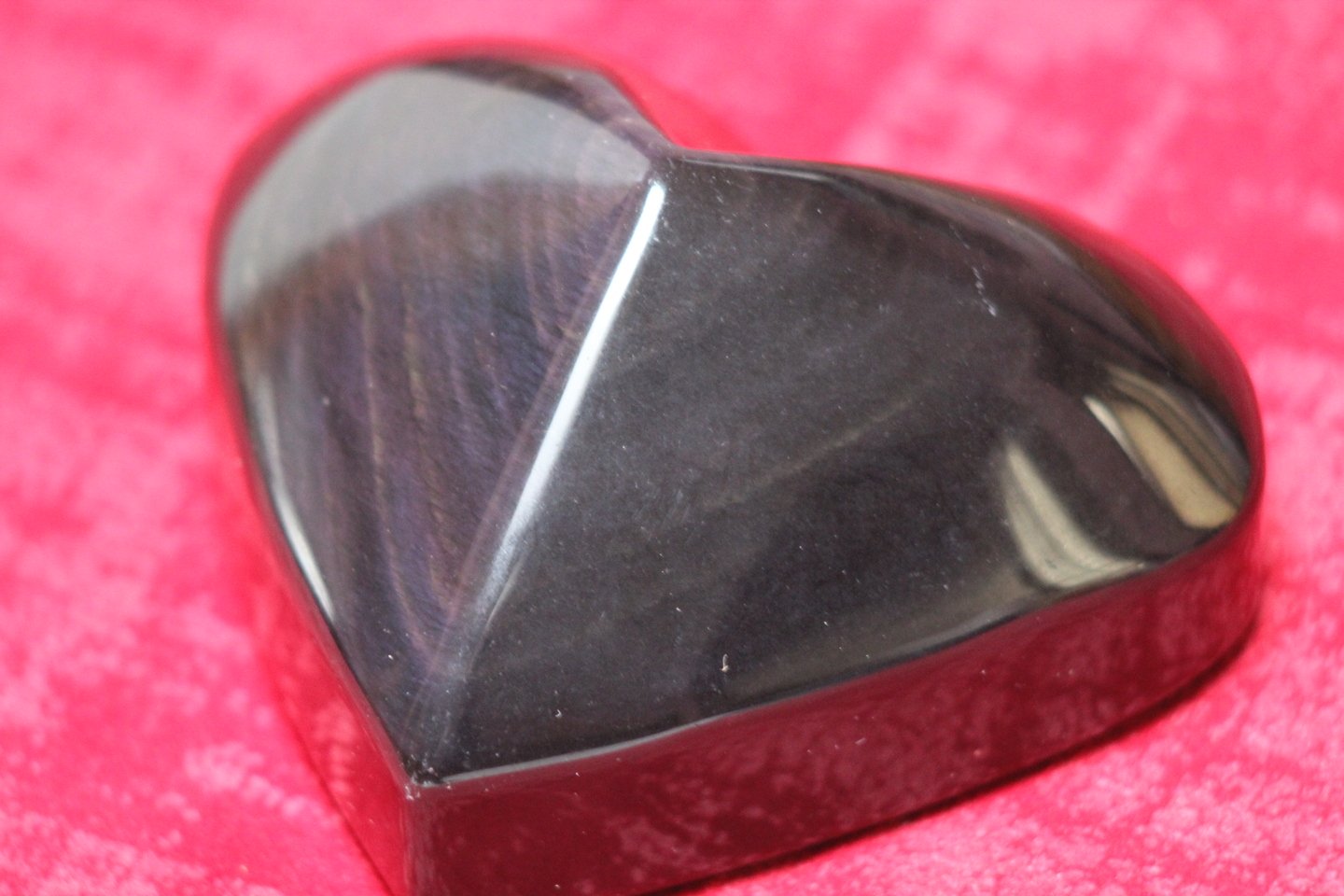 Galet coeur Obsidienne Oeil céleste