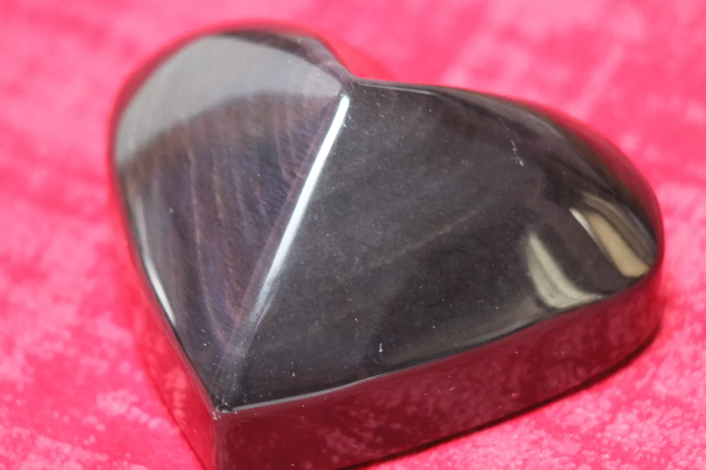 Galet coeur Obsidienne Oeil céleste