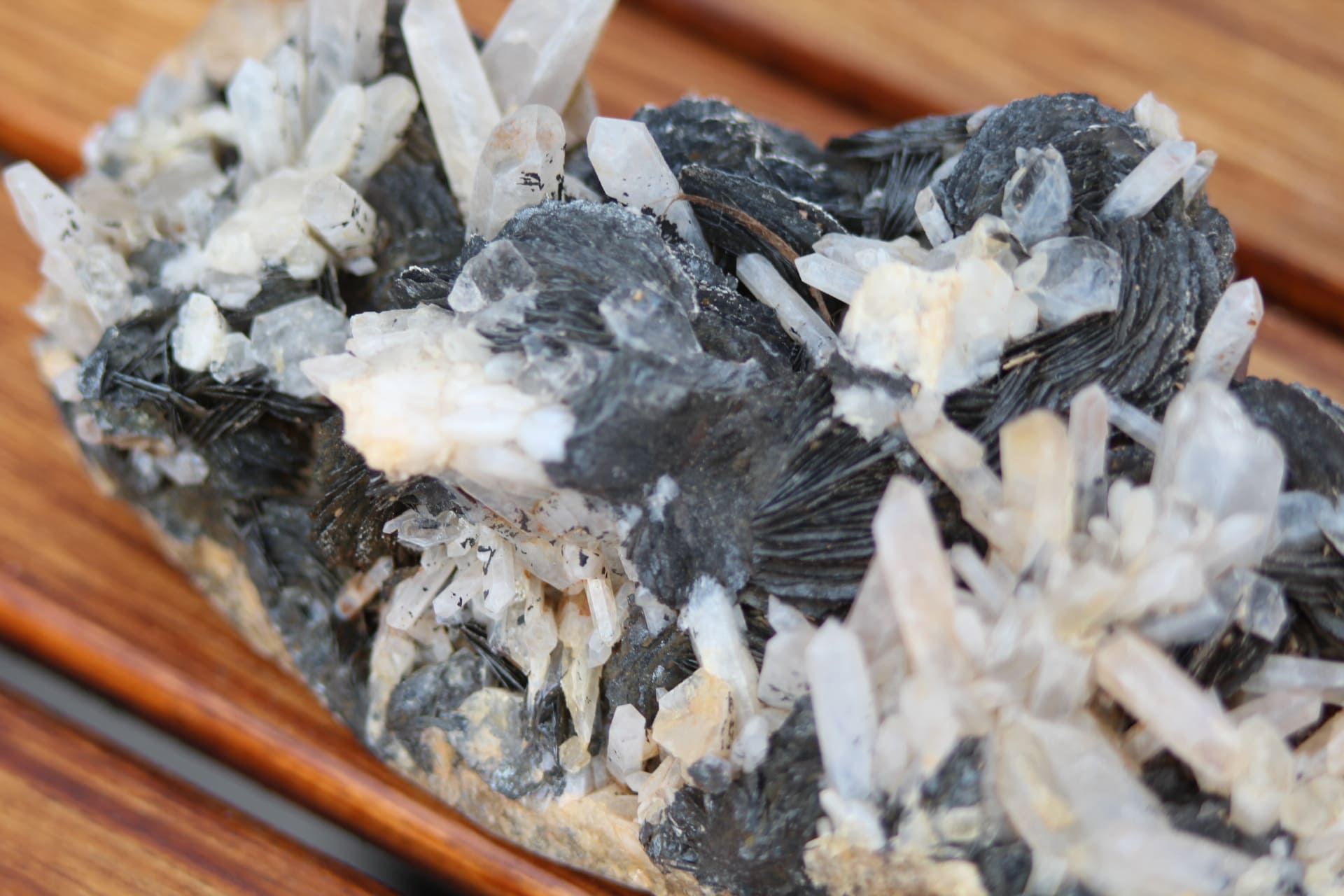 Cristal de roche-Hématite