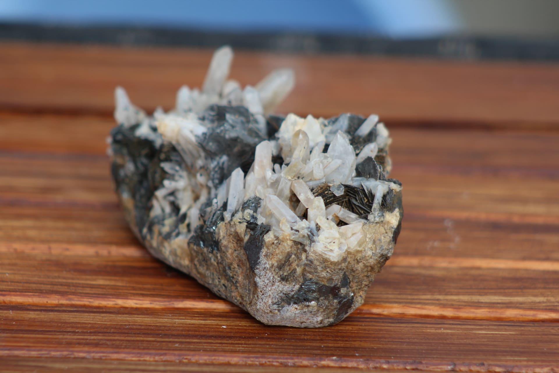 Cristal de roche-Hématite