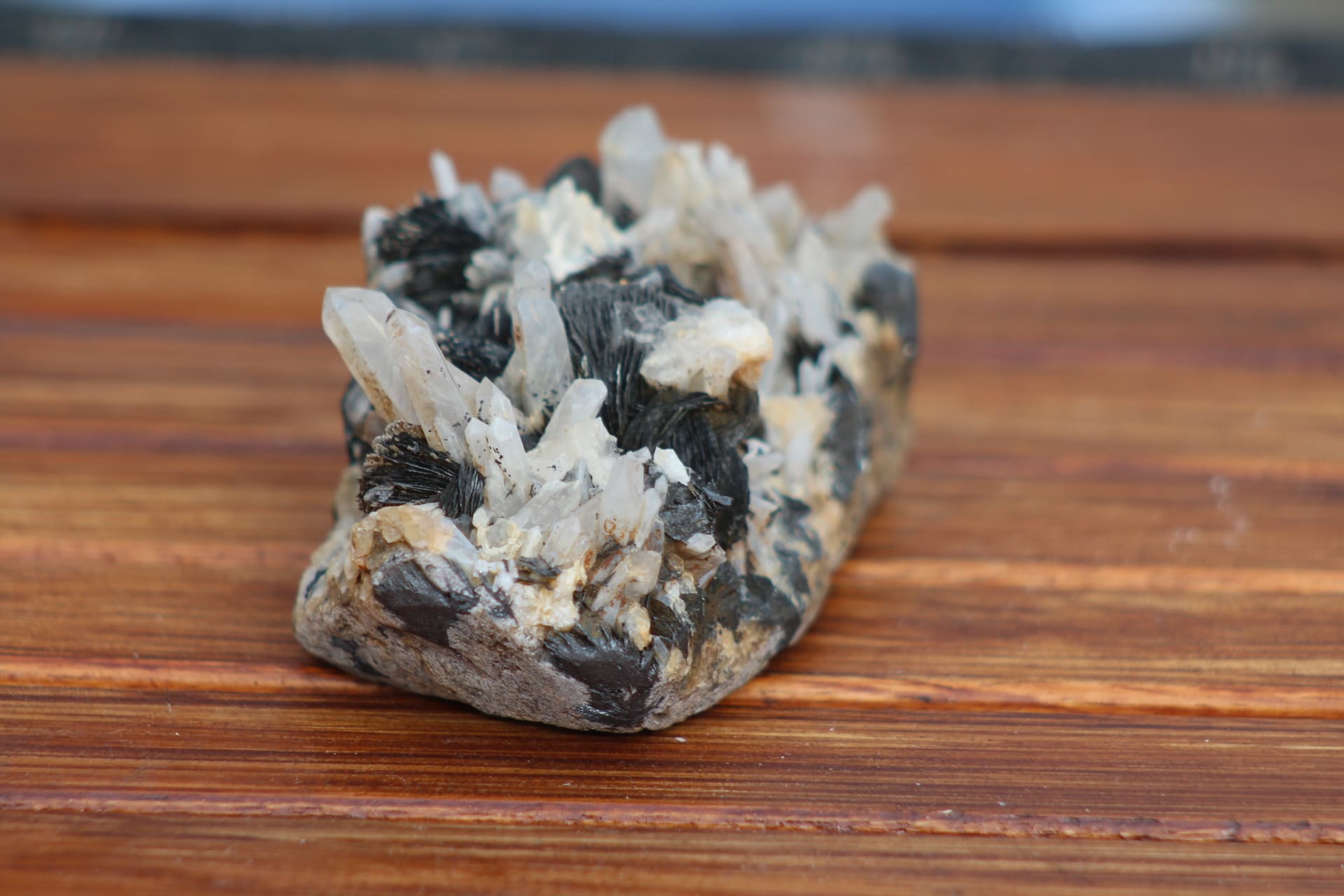 Cristal de roche-Hématite