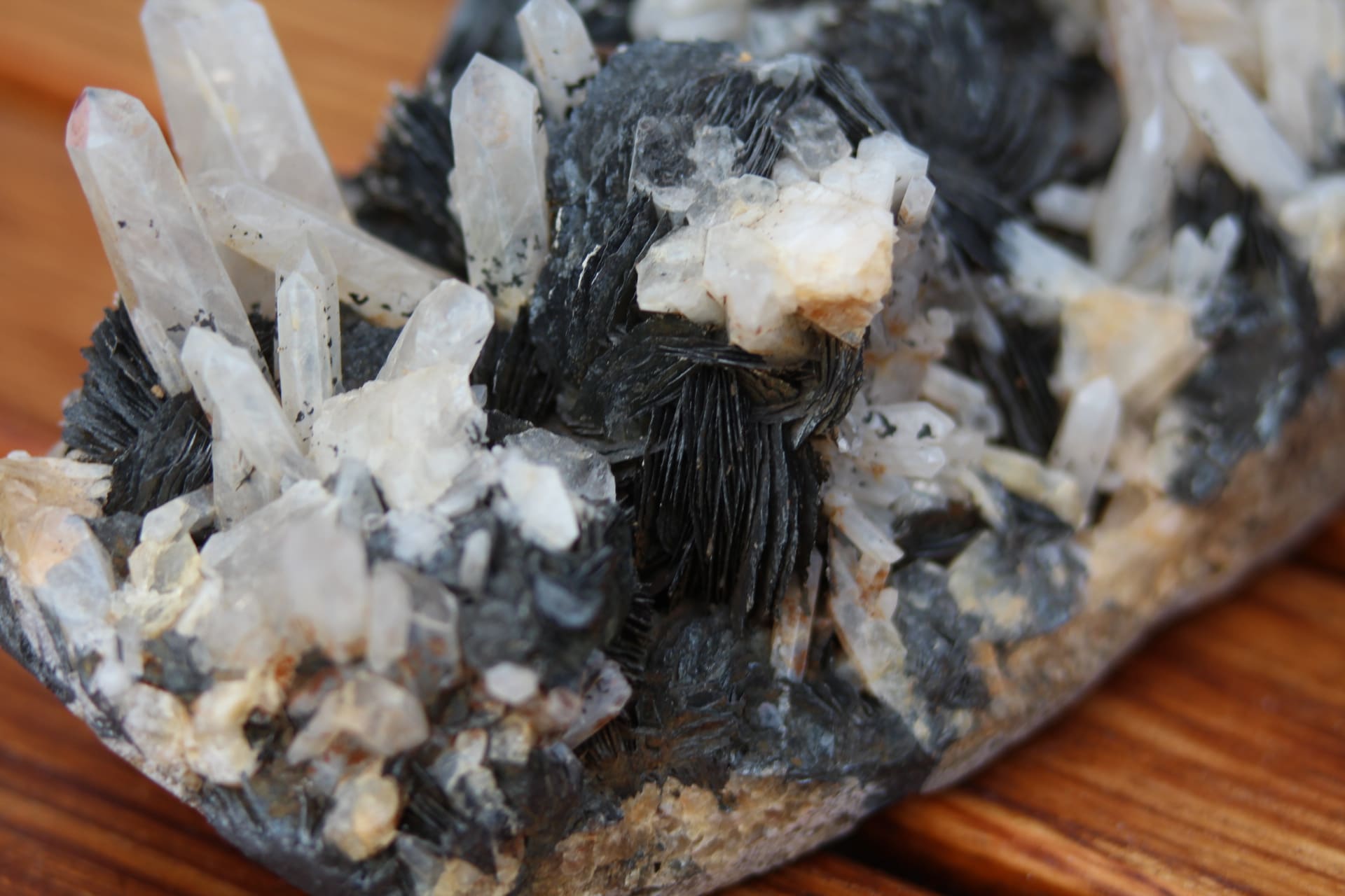 Cristal de roche-Hématite